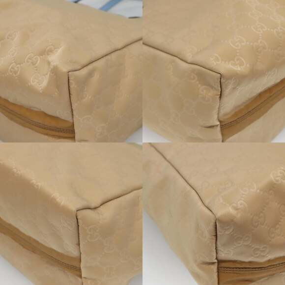 GUCCI GG Canvas Tote Bag Nylon Beige - Picture 10 of 12